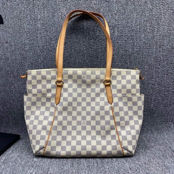 Louis Vuitton Handbags - 100% Authentic Louis Vuitton Totally White Damier Azur Canvas Tote Bag